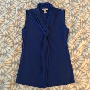 Blue Sleeveless Tank Top